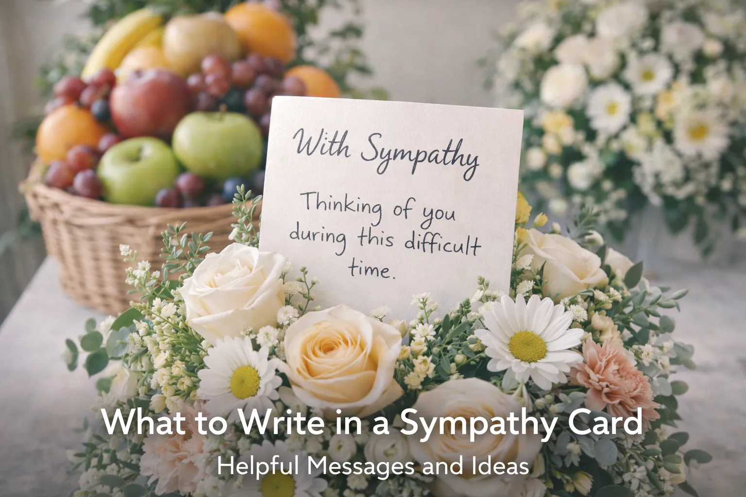 Sympathy Examples What To Write In A Sympathy Card | Rest In Blooms